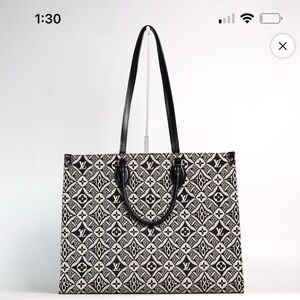 Black and White Designer Tote Bag